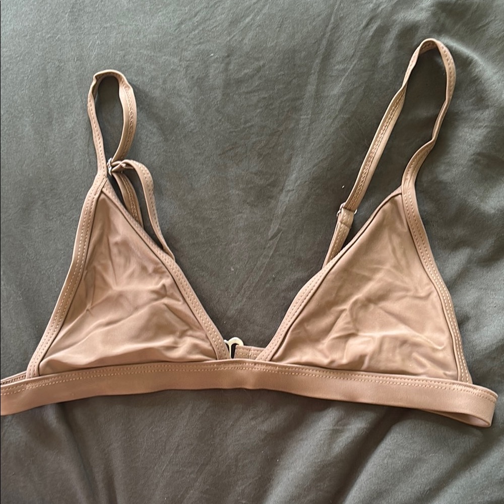 Zaful Olive Green Triangle Bikini with Adjustable Straps